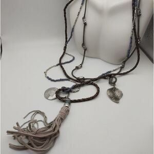 Southwestern indie statement necklace sterling silver pendant detailing gift‎